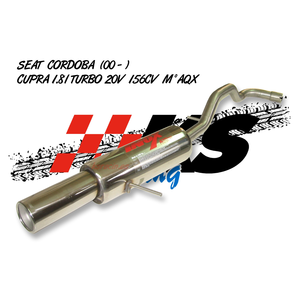 SEAT Cordoba 1.4 1.6 1.8 2.0 75/90/101/116 HP 1996-Silenciador De Escape Trasero